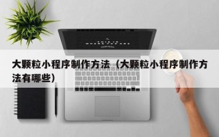 射洪大颗粒小程序制作方法（大颗粒小程序制作方法有哪些）